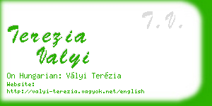 terezia valyi business card