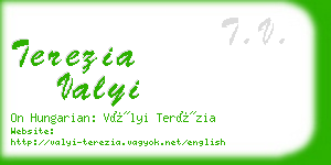 terezia valyi business card